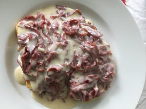 Chipped Beef over Toast